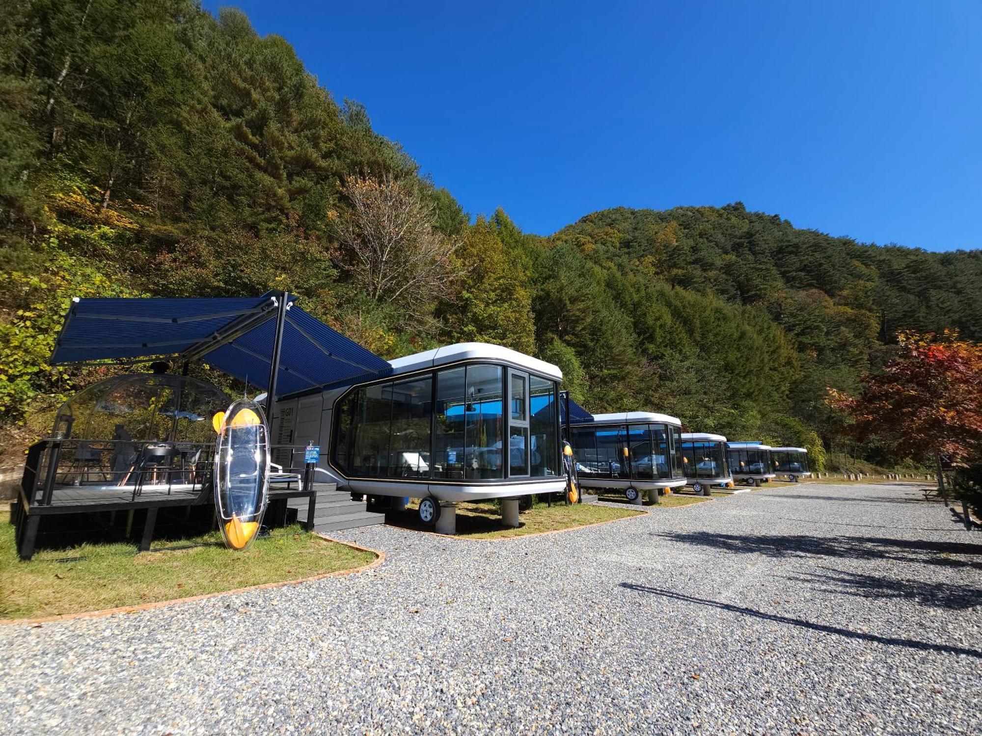 Galaxy X Hotel Type Caravan Glamping & Pension Pyeongchang Buitenkant foto